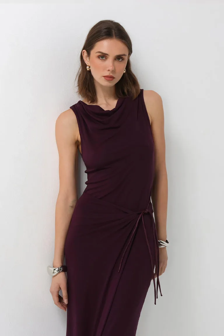 Evelina Maxi Dress | Plum sold by Madison product image thumbnail 2