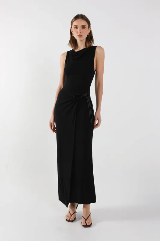 Evelina Maxi Dress | Black sold by Madison