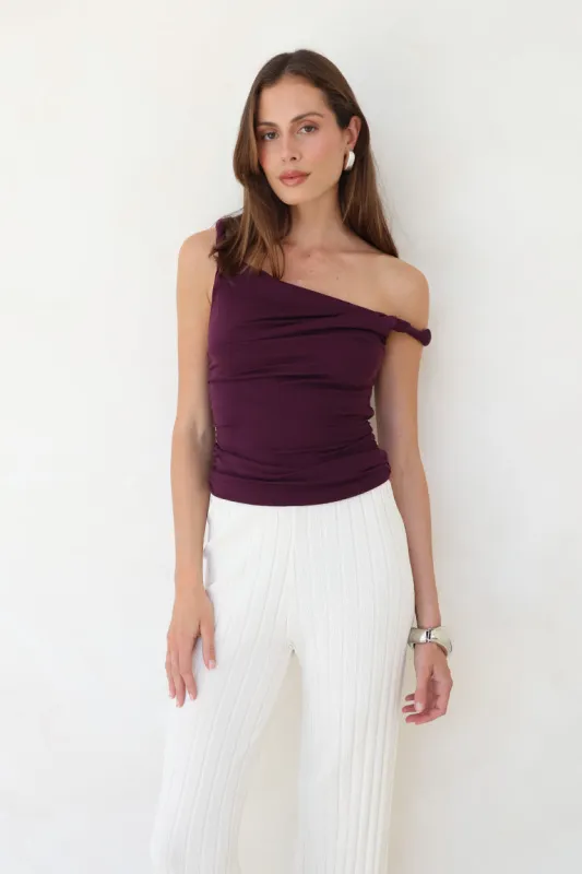 Isabeli Top | Plum sold by Madison
