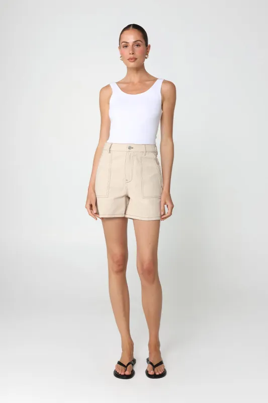Sienna Shorts | Oat sold by Madison