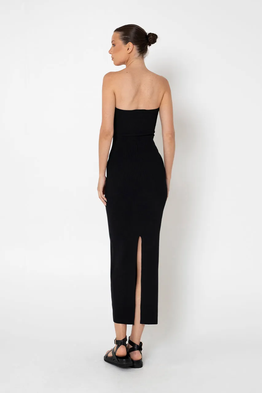 Mae Knit Midi Dress | Black sold by Madison product image thumbnail 4