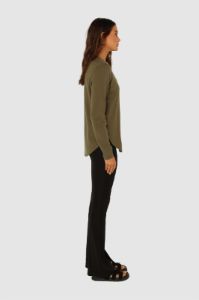 Iris Knit Top | Khaki sold by Madison