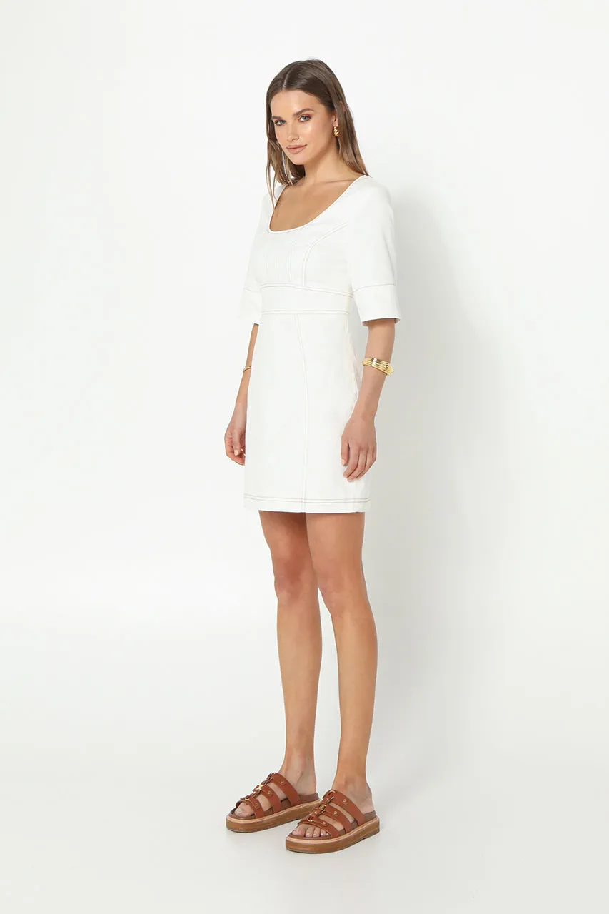 Hattie Dress | White sold by Madison product image thumbnail 3