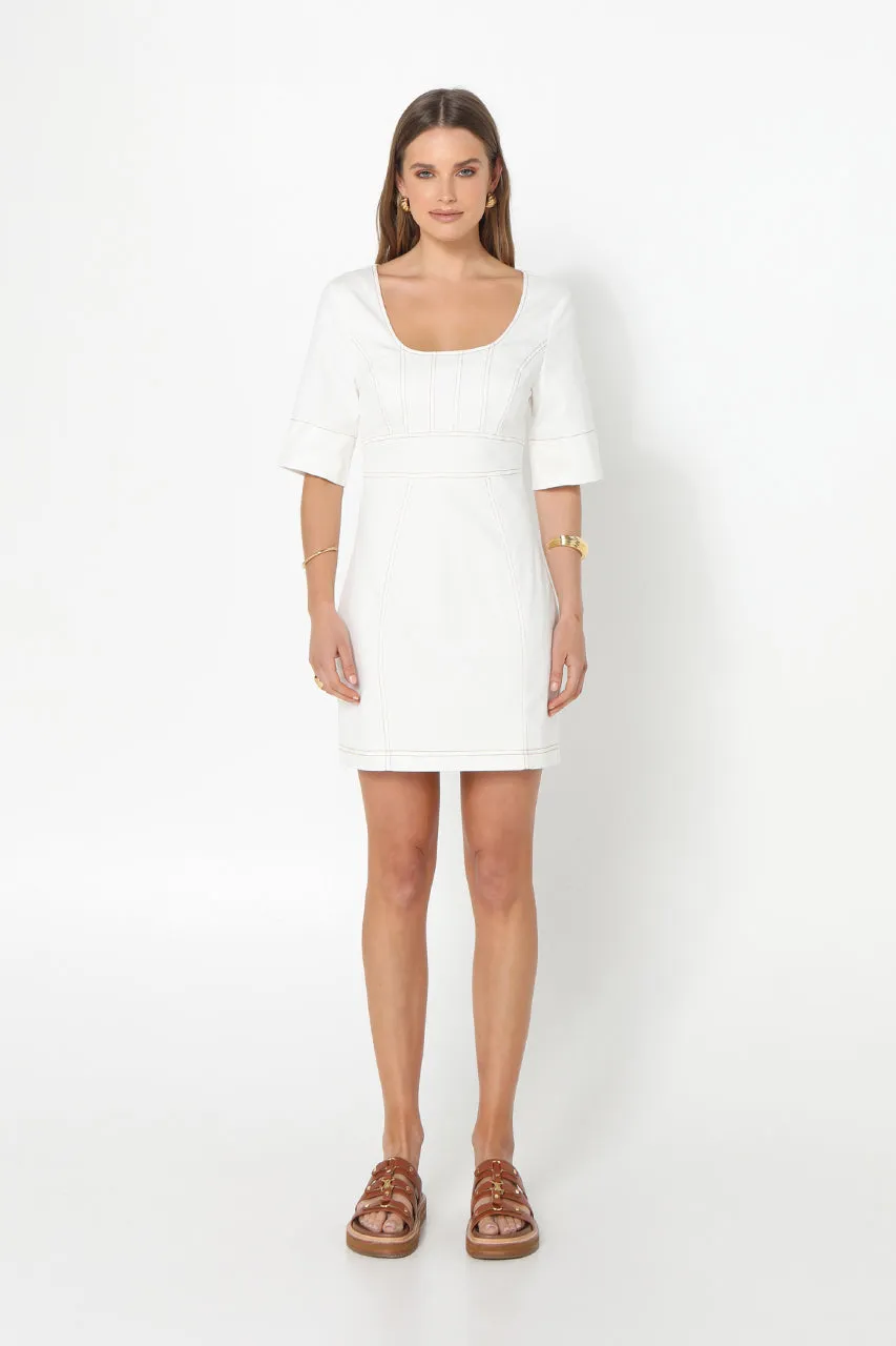 Hattie Dress | White sold by Madison product image thumbnail 2