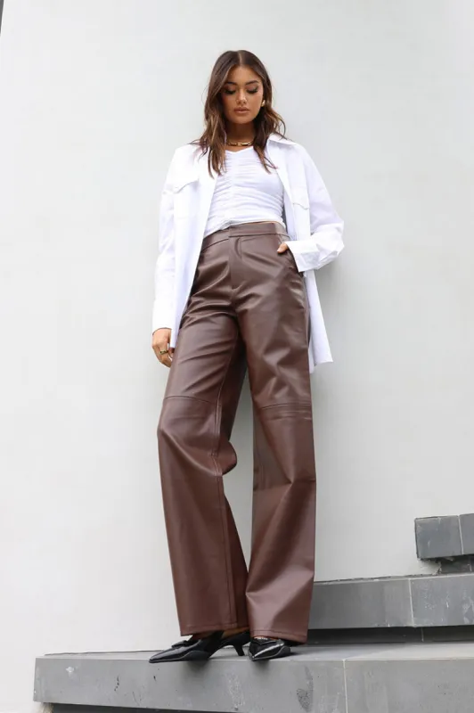 Sadie Pants | Choc sold by Madison