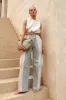 Carmen Pants | Sand/Steel sold by Madison