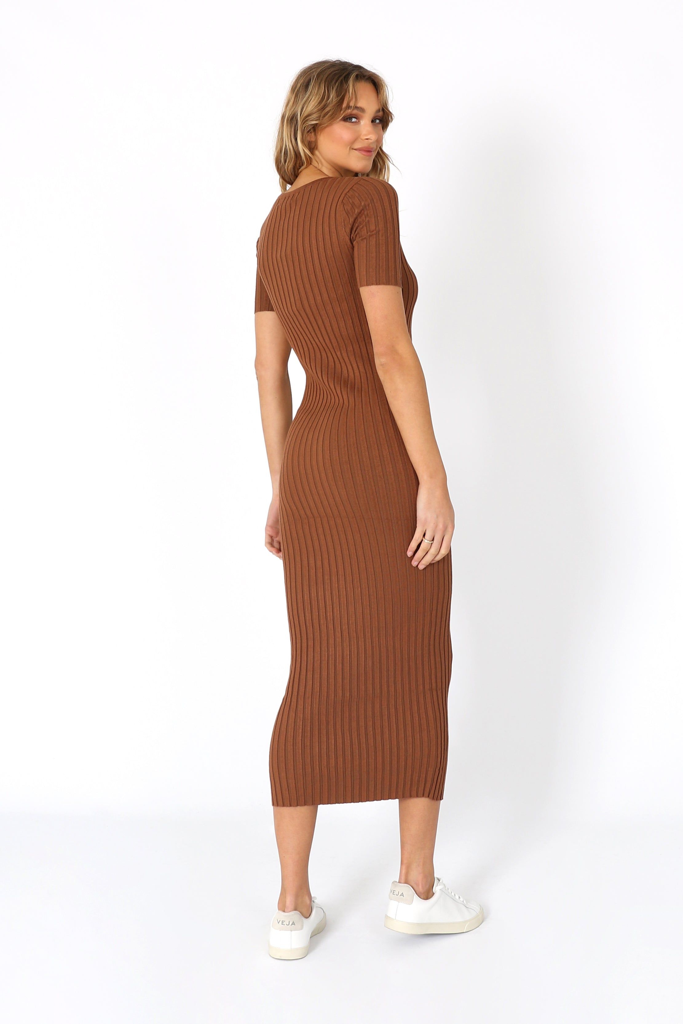 Paloma Dress | Choc sold by Madison product image thumbnail 4