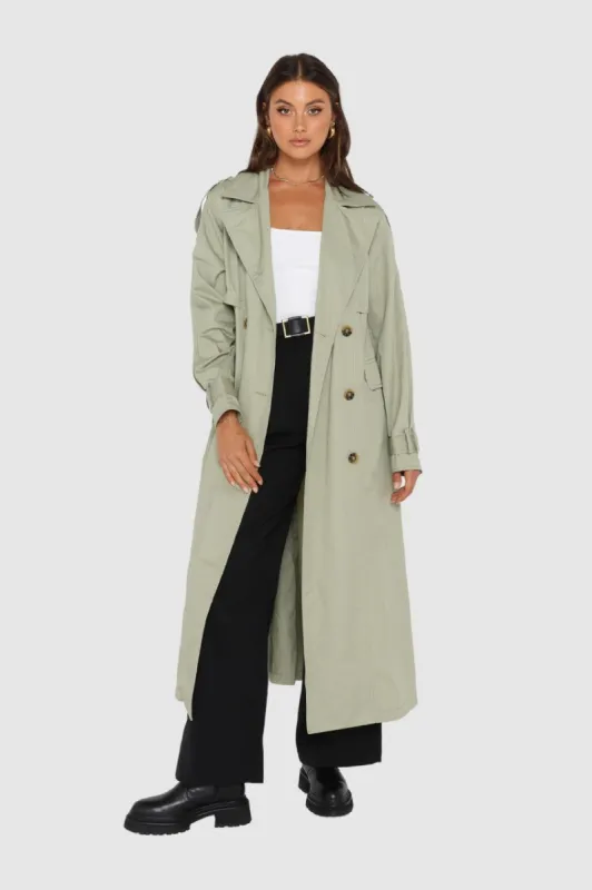 Diana Trench | Sage sold by Madison