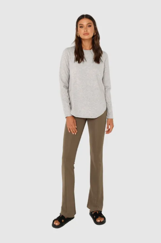 Iris Knit Top | Grey Marle sold by Madison
