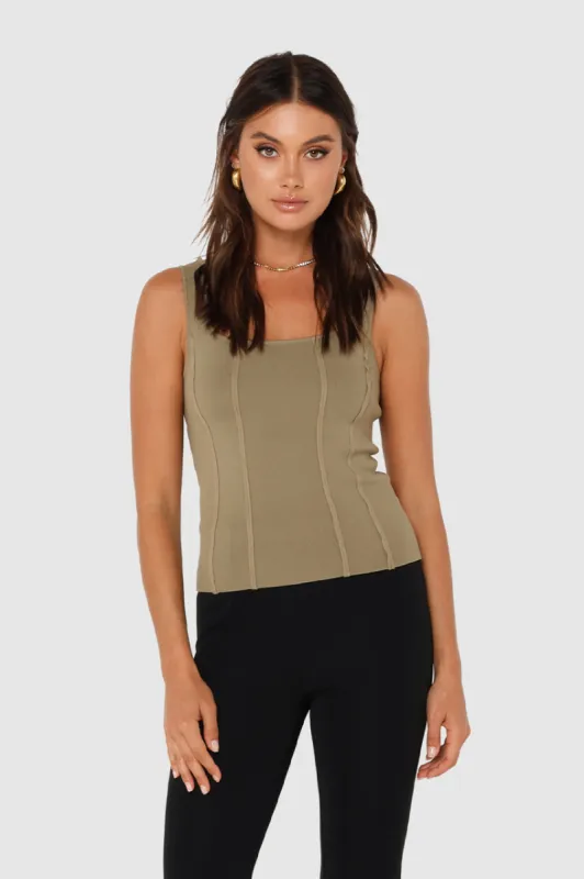 Karla Knit Top | Sage sold by Madison