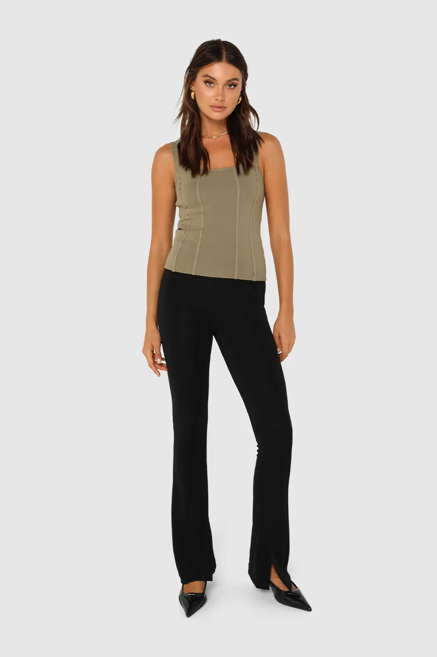 Karla Knit Top | Sage sold by Madison product image thumbnail 2