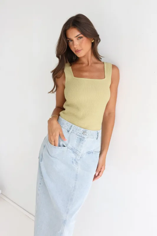 Shari Knit Top | Pistachio sold by Madison