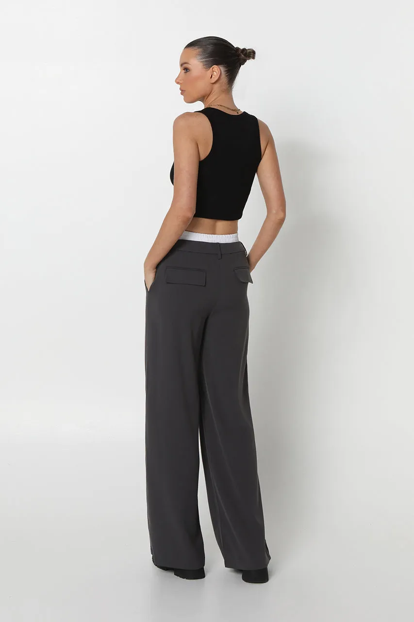 Amy Pants | Charcoal sold by Madison product image thumbnail 5