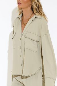 Maha Shirt | Olive sold by Madison
