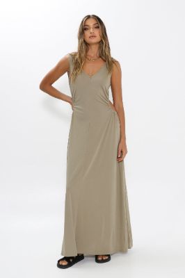 Melody Maxi Dress | Khaki sold by Madison