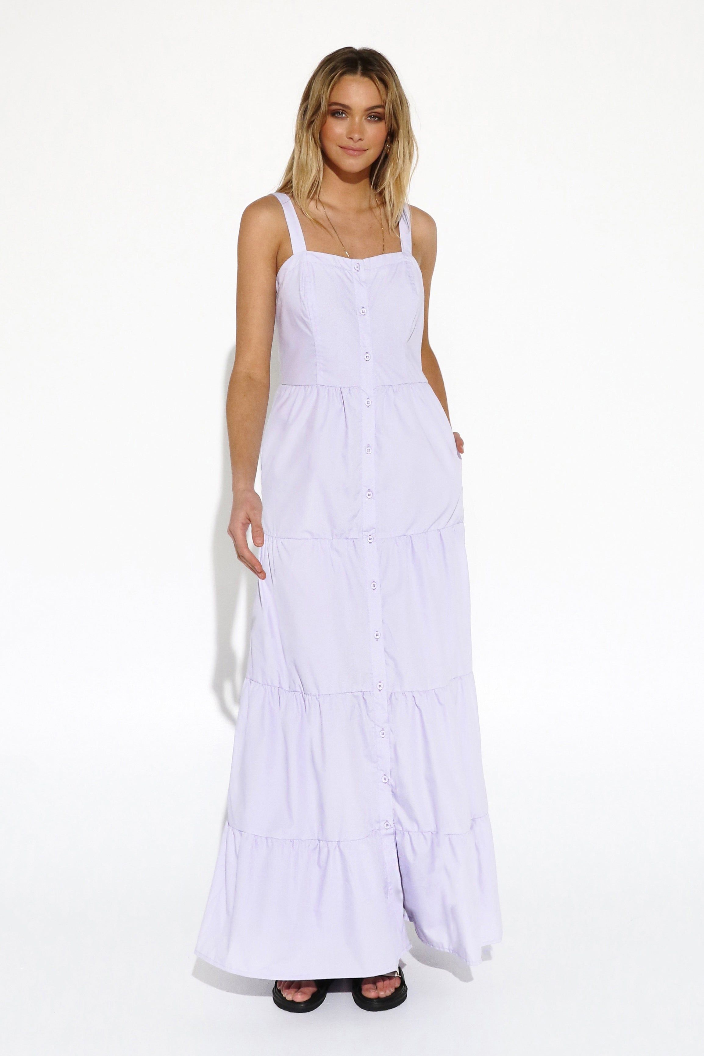 Antonia Maxi Dress | Lilac sold by Madison product image thumbnail 6