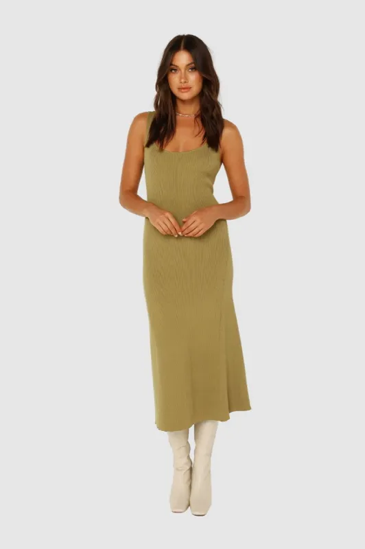 Claudine Knit Midi Dress | Palm sold by Madison