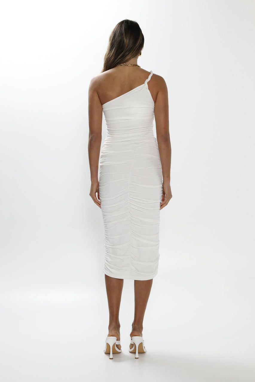 Cleo Midi Dress | White sold by Madison product image thumbnail 5