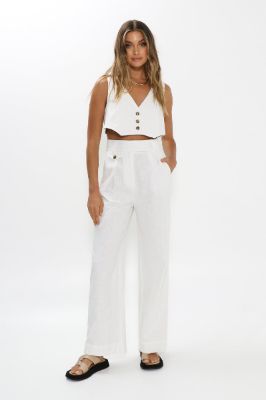 Eve Vest Top | White sold by Madison