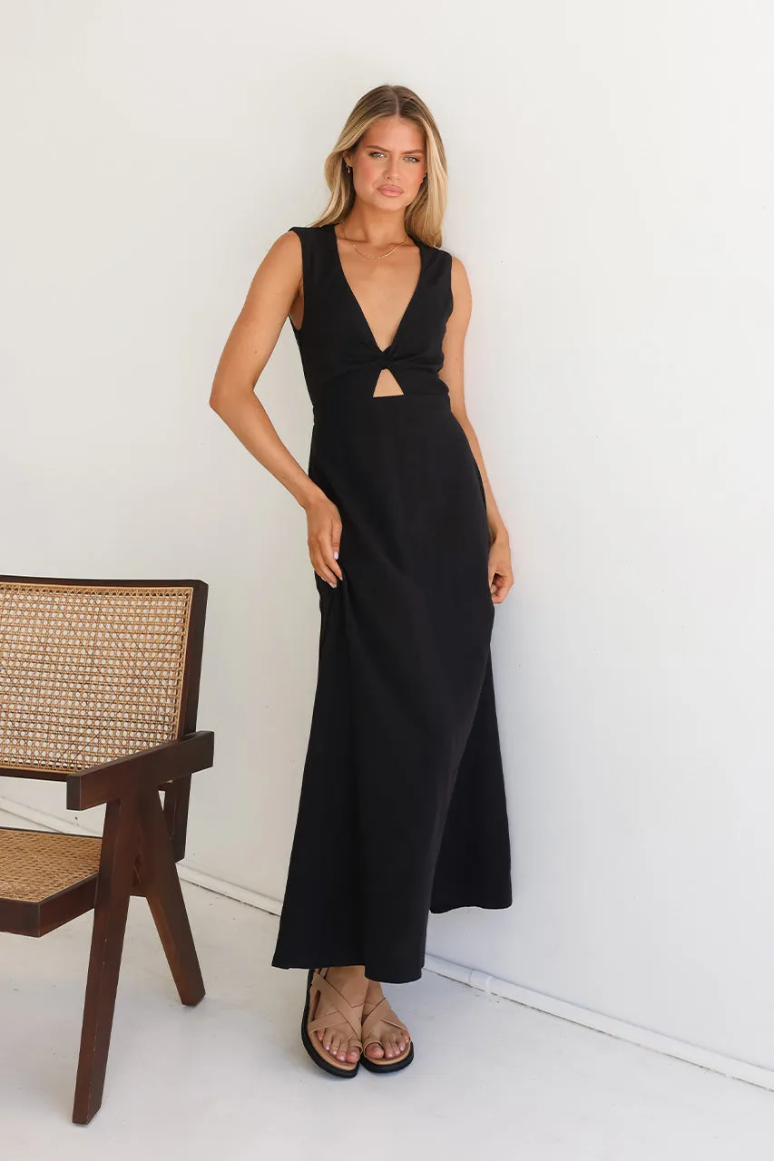 Stephie Maxi Dress | Black sold by Madison