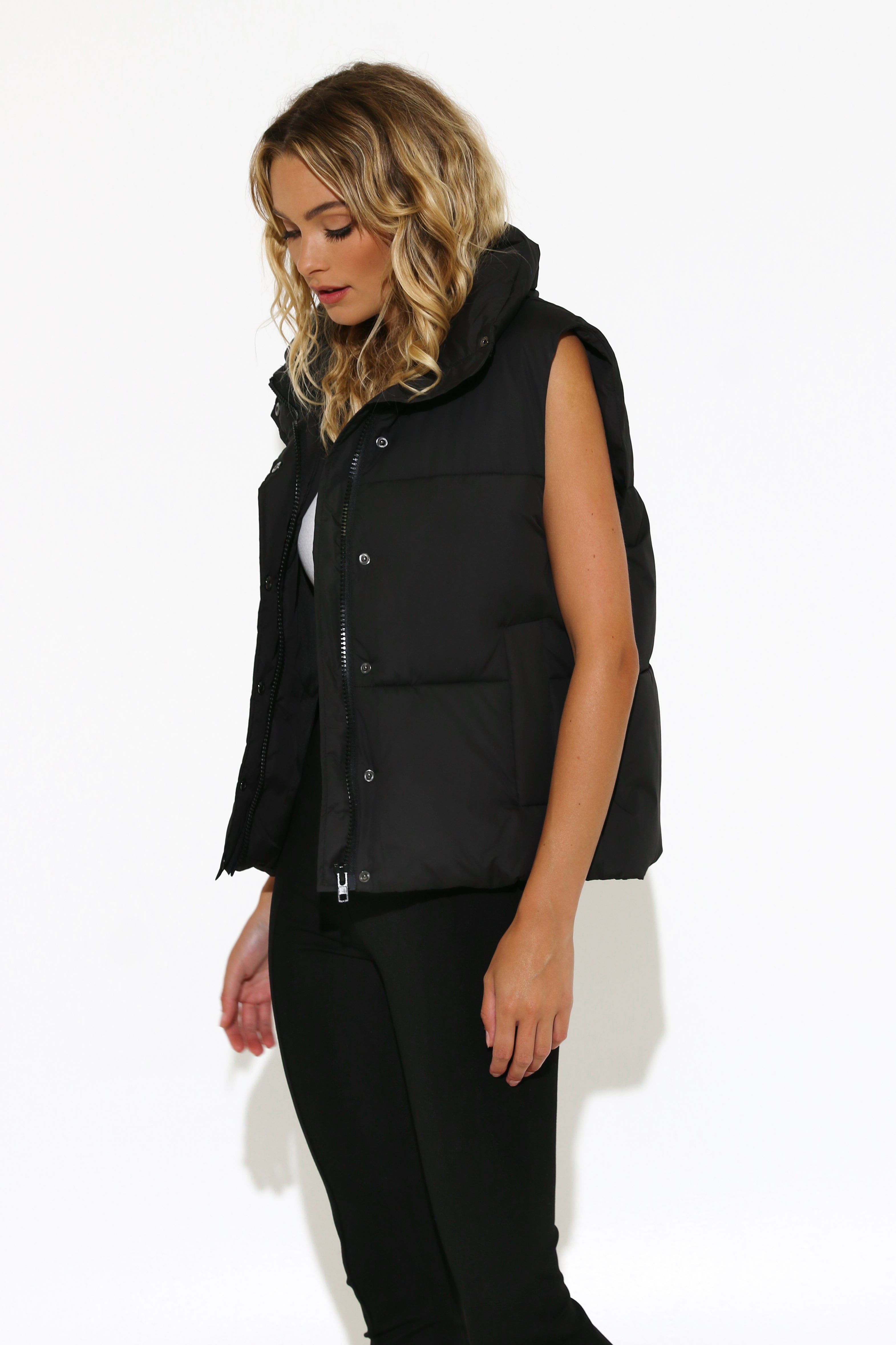 Jordy Puffer Vest | Black sold by Madison product image thumbnail 5