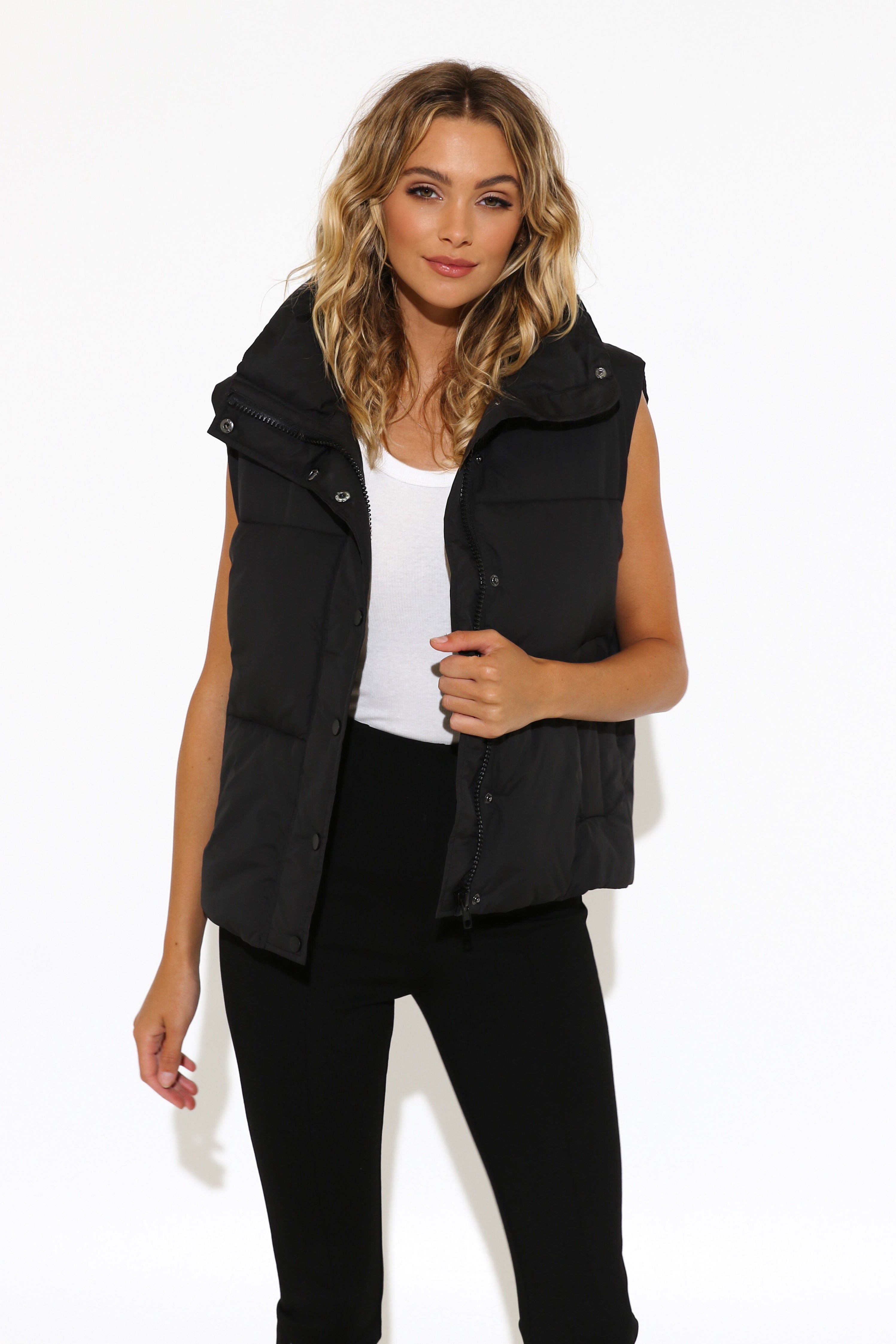 Jordy Puffer Vest | Black sold by Madison product image thumbnail 3