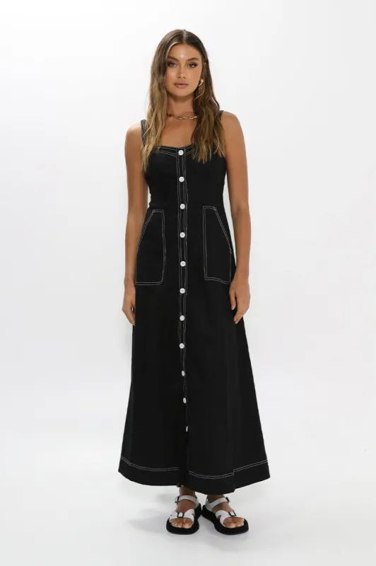 Ashton Maxi Dress | Black sold by Madison
