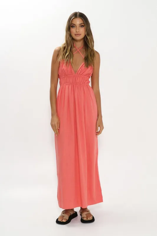 Winnie Maxi Dress | Melon sold by Madison