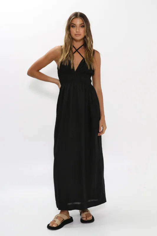 Winnie Maxi Dress | Black sold by Madison