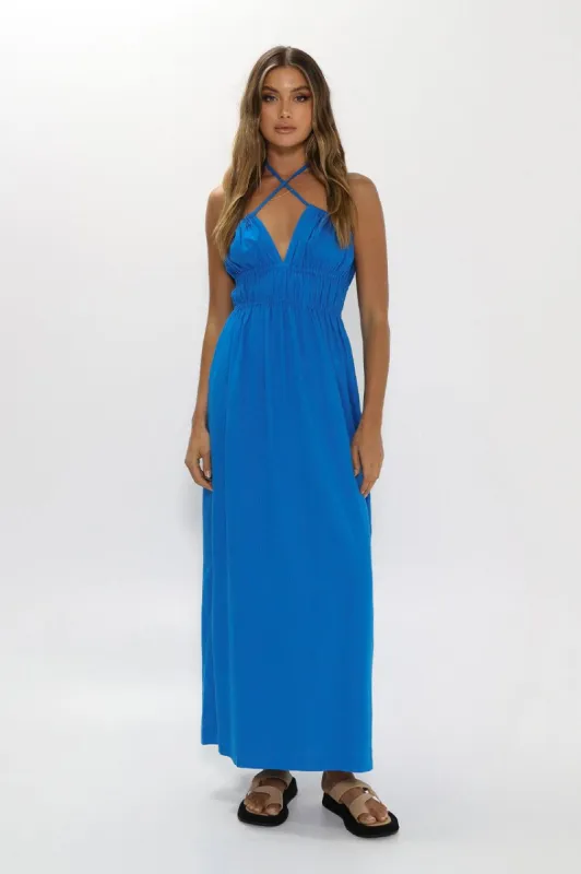 Winnie Maxi Dress | Sea Blue sold by Madison