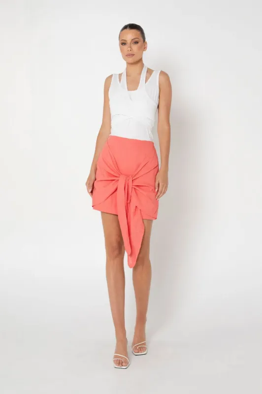 Jadana Mini Skirt | Melon sold by Madison