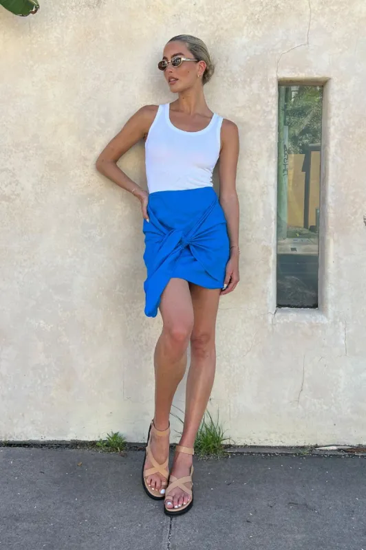 Jadana Mini Skirt | Sea Blue sold by Madison