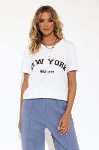 New York Tee | White sold by Madison