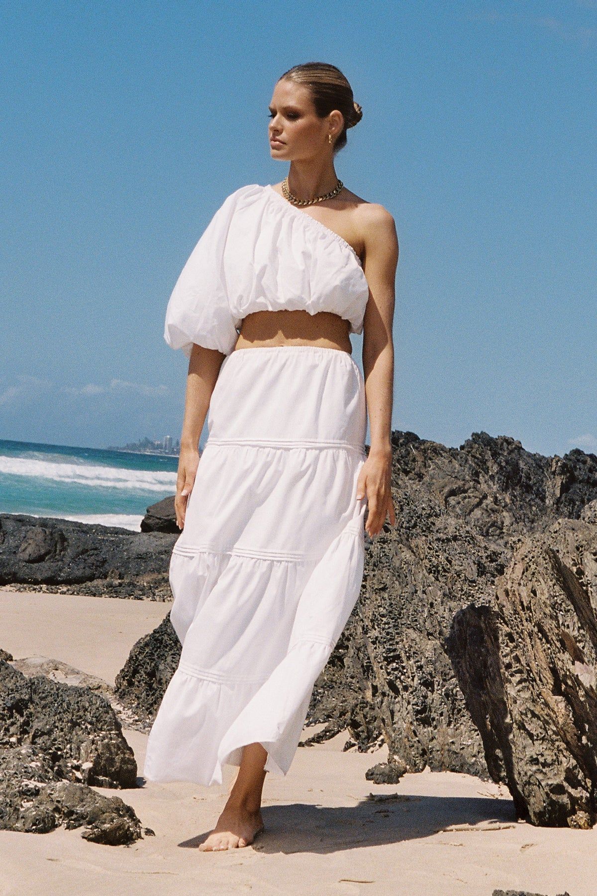 Nixie Crop | White sold by Madison product image thumbnail 4