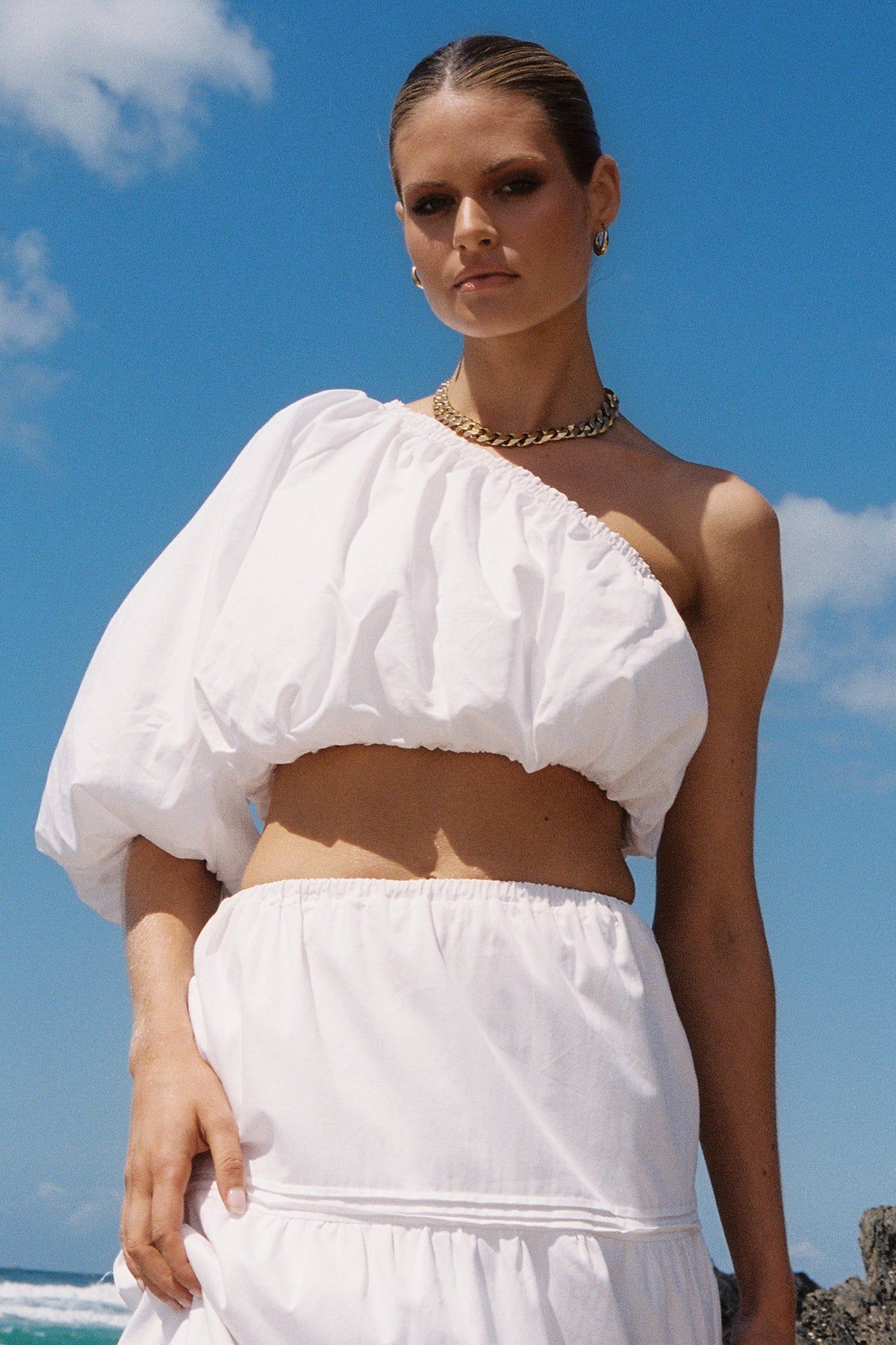 Nixie Crop | White sold by Madison