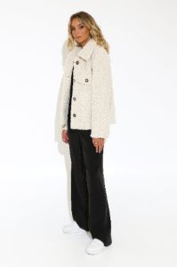 Sherpa Jacket | Cream sold by Madison