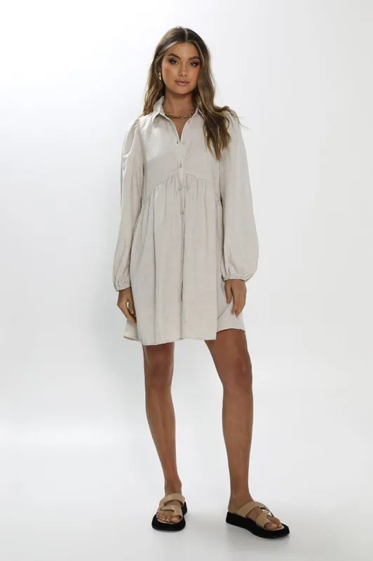 Rosetta Mini Dress | Stone sold by Madison