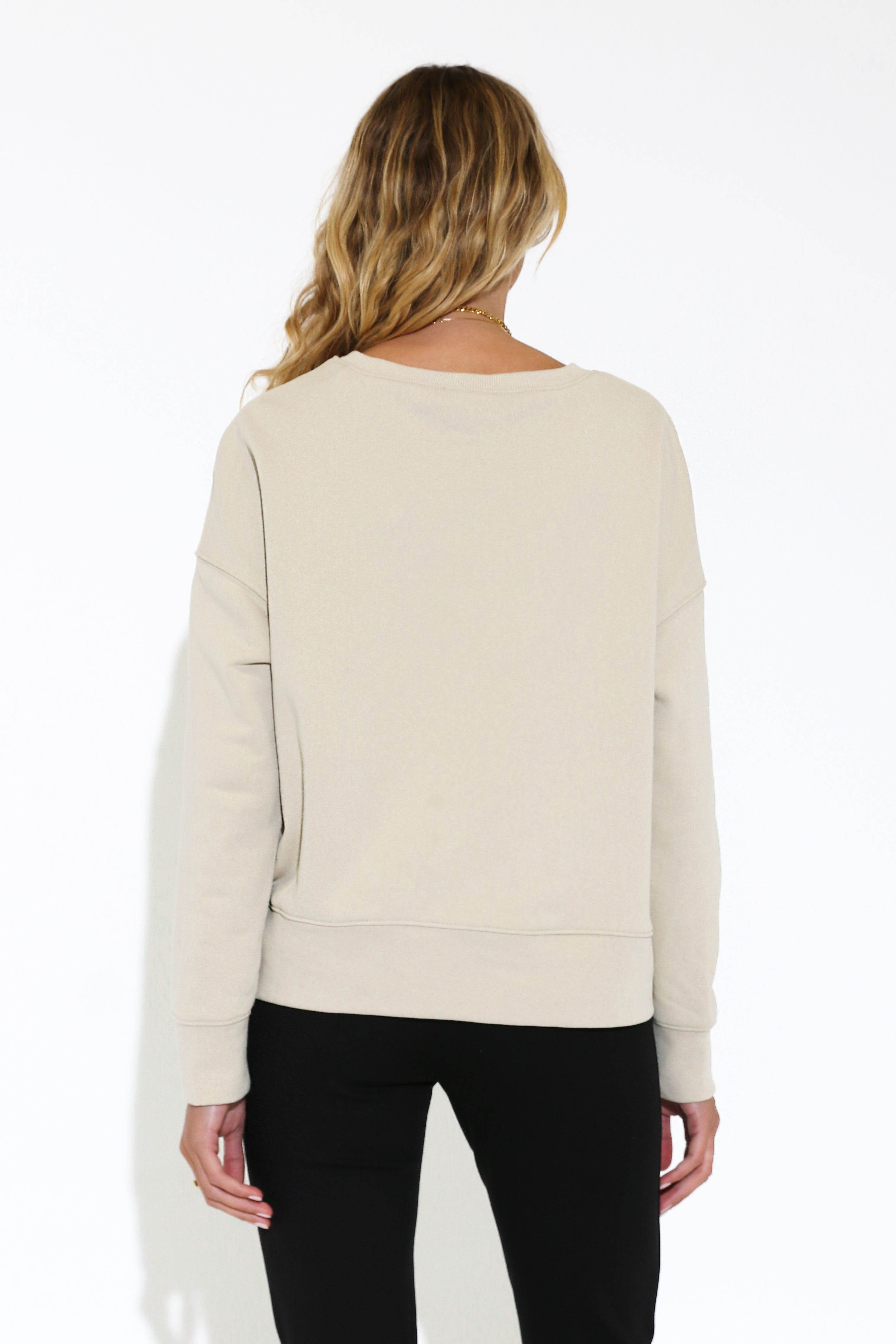 Logo Sweatshirt | Oyster sold by Madison product image thumbnail 4