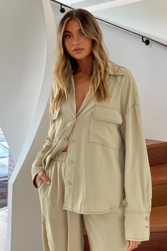 Maha Shirt | Olive sold by Madison