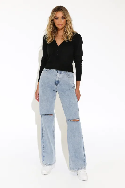 Sibella Knit | Black sold by Madison