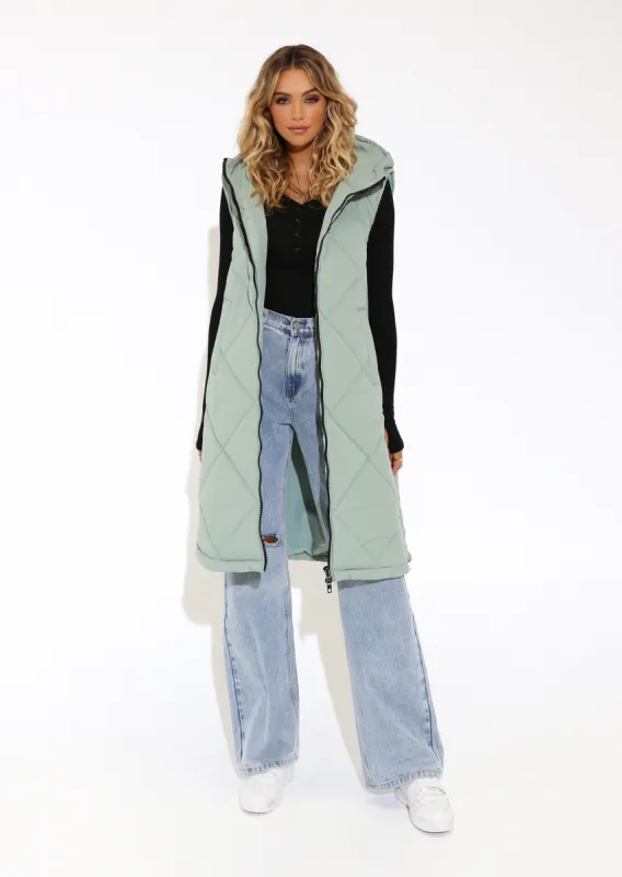 Viktoria Puffer Vest | Sage sold by Madison