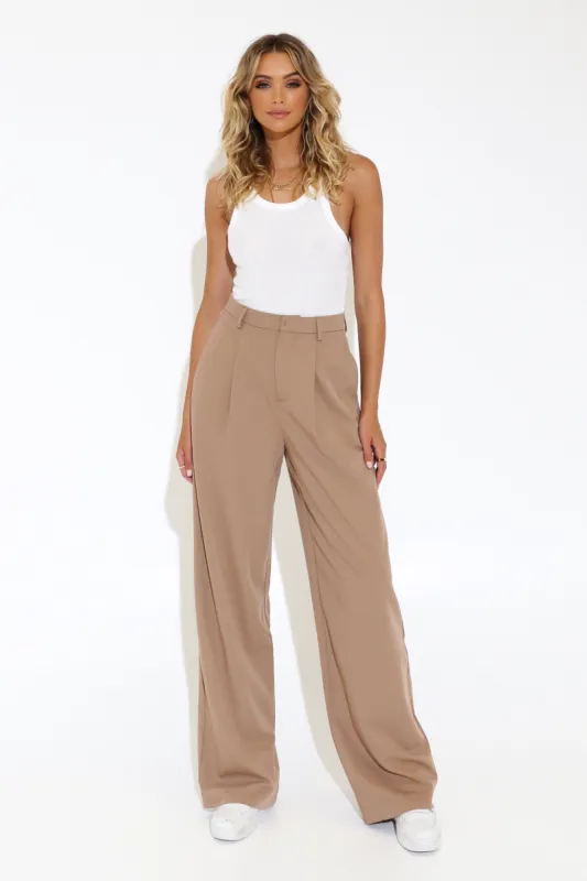 Roni Dad Pants | Camel sold by Madison