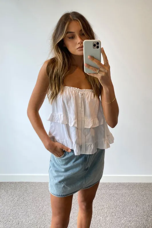 Teagan Top | White sold by Madison