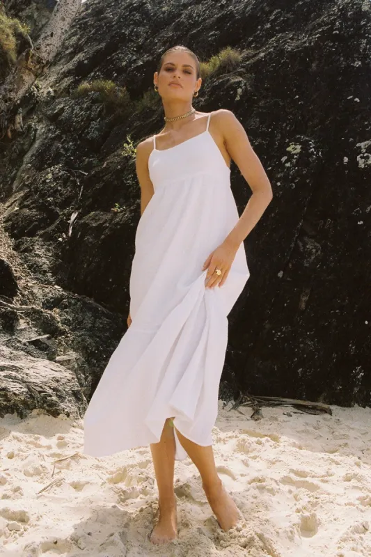 Rosetta Maxi Dress | White sold by Madison