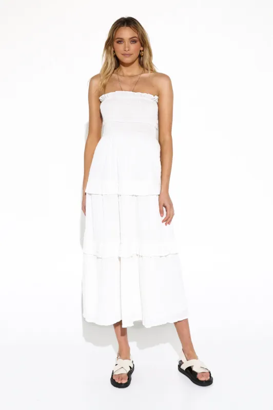 Nevada Maxi Dress | White sold by Madison