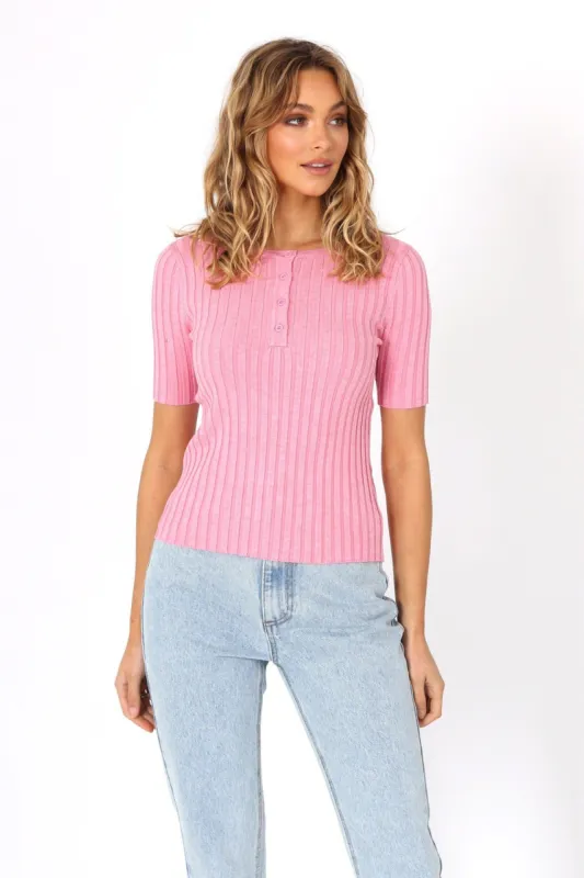 Paloma Top | Pink sold by Madison