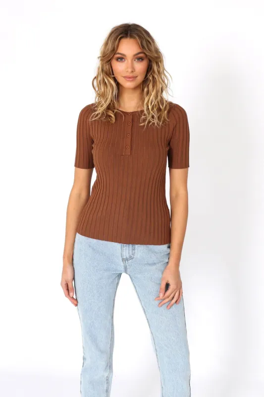 Paloma Top | Choc sold by Madison