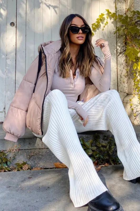 Davis Puffer Jacket | Stone sold by Madison