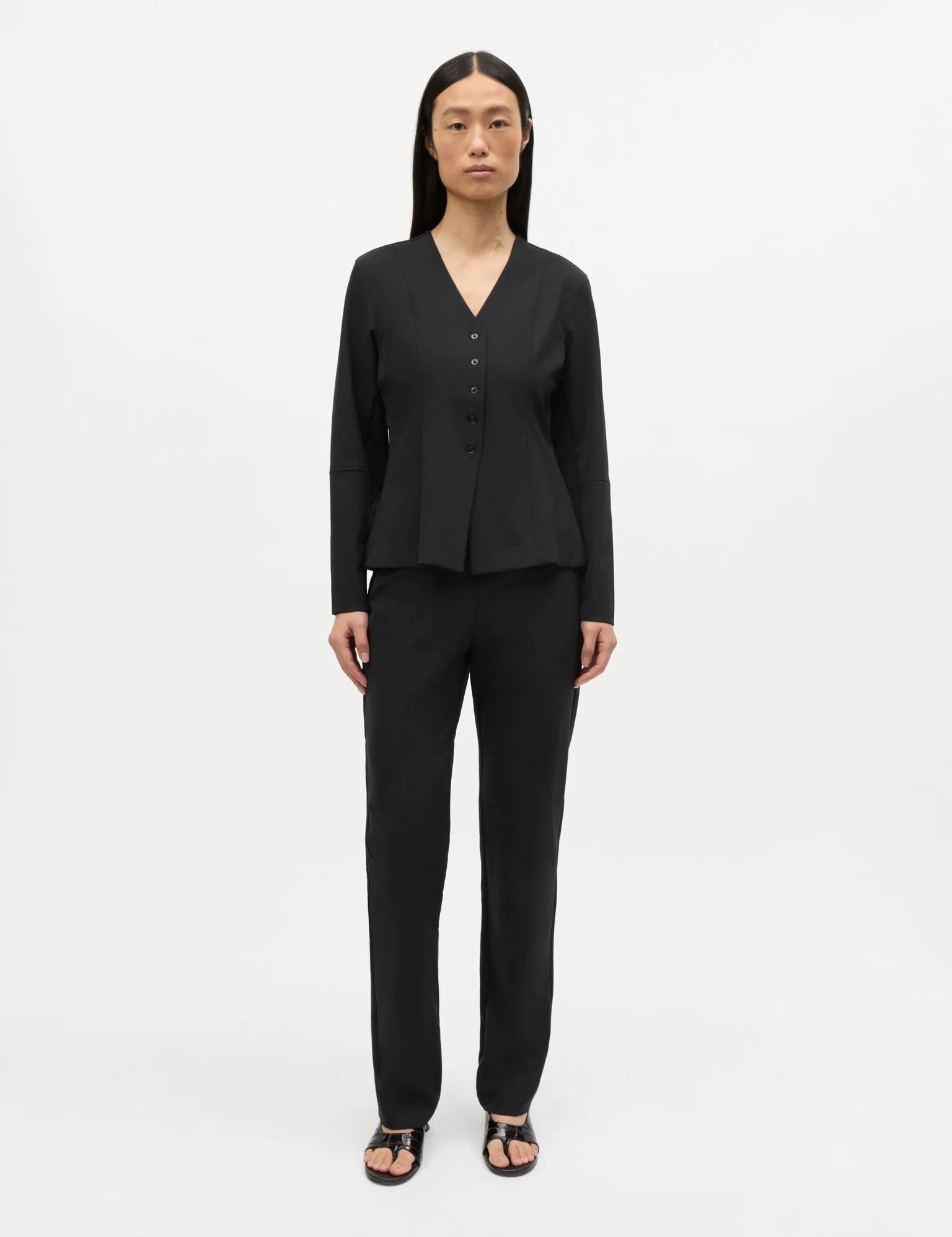 Stretchy Nylon Lyne Pants, Black sold by Mads Norgaard product image thumbnail 2