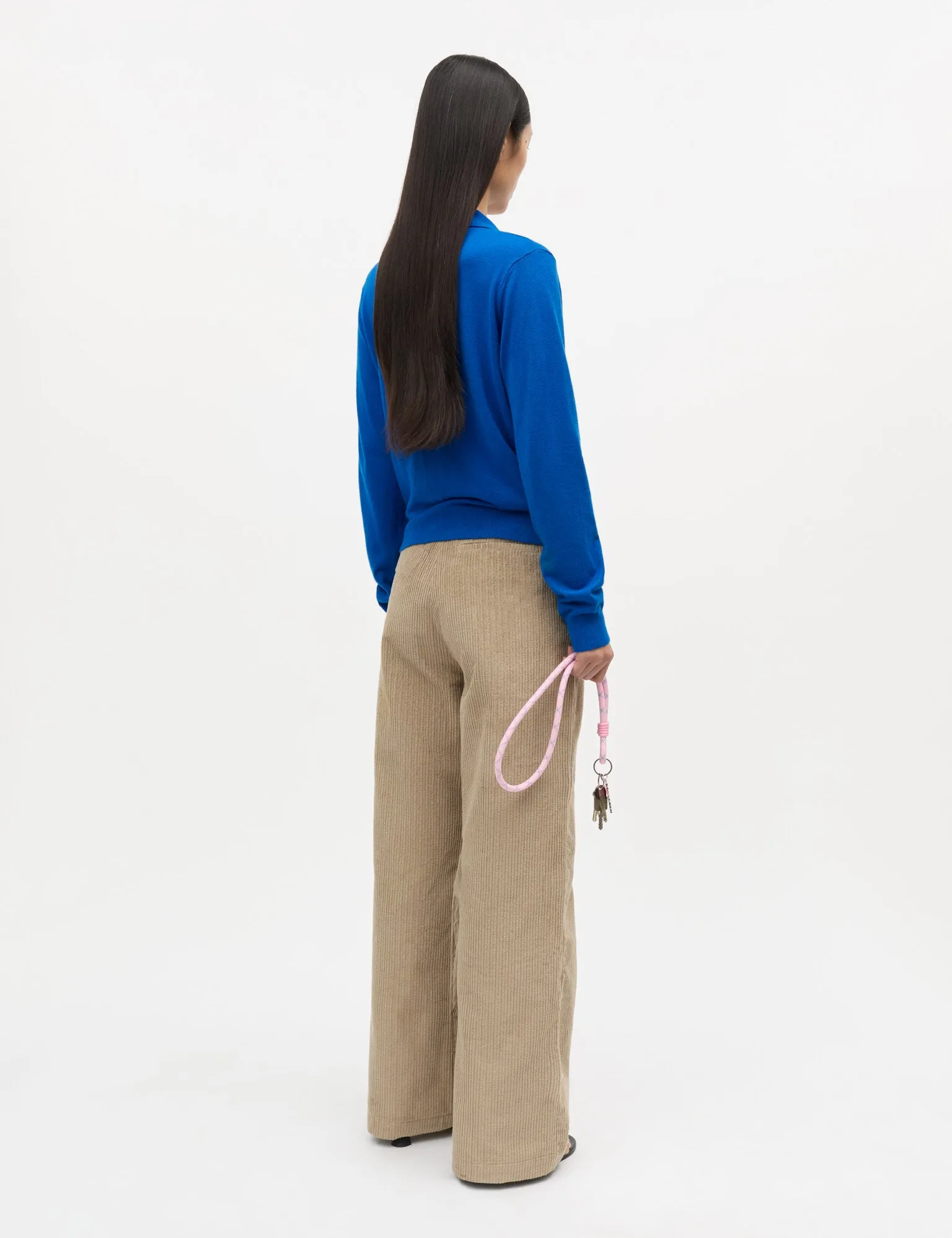 Fine Merino Rosa Polo Knit, Lapis Blue sold by Mads Norgaard product image thumbnail 3